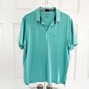 Tailor Vintage Seafoam Green Jersey Short Sleeve Polo